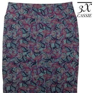 3X LULAROE CASSIE SKIRT